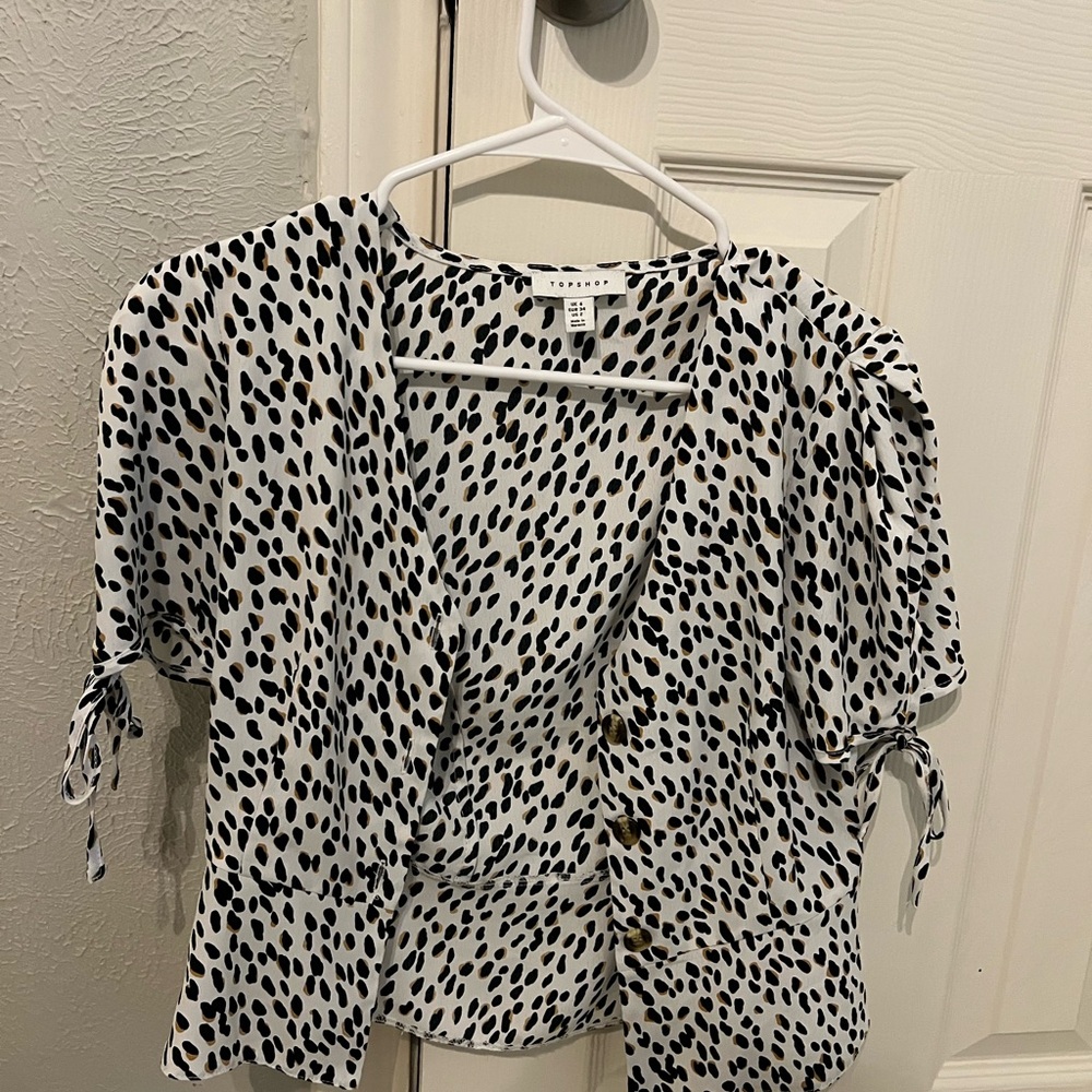 Topshop Peplum Top